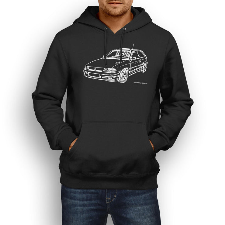 JL Illustration For A Vauxhall Astra MK3 GSI Motorcar Fan Hoodie