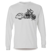 JL Illustration For A Victory Cross Country Motorbike Fan LS-Tshirt