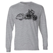 JL Illustration For A Victory Cross Country Motorbike Fan LS-Tshirt
