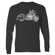 JL Illustration For A Victory Cross Country Motorbike Fan LS-Tshirt