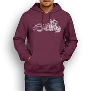 JL Illustration For A Victory Cross Country Motorbike Fan Hoodie