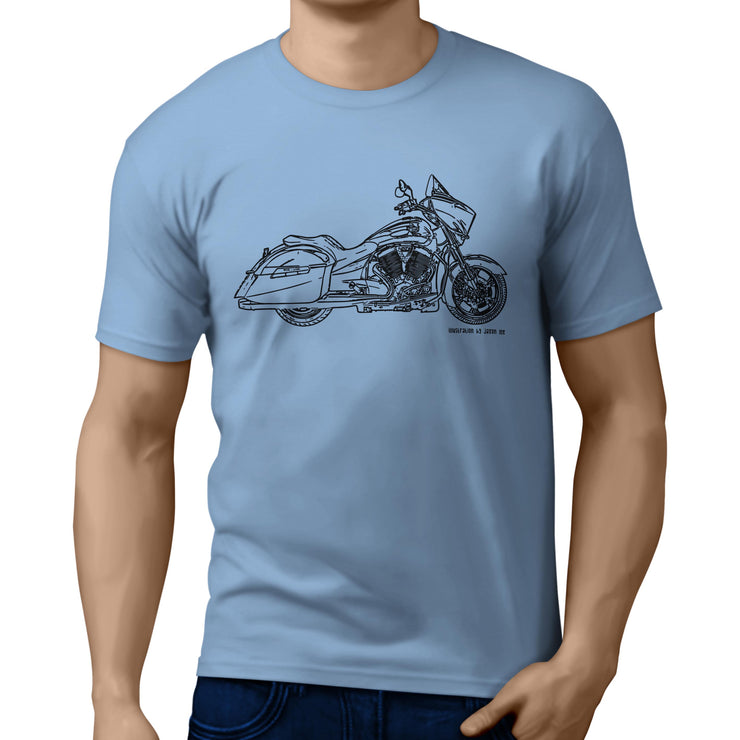 JL Illustration For A Victory Cross Country Motorbike Fan T-shirt