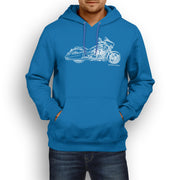 JL Illustration For A Victory Cross Country Motorbike Fan Hoodie