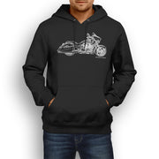 JL Illustration For A Victory Cross Country Motorbike Fan Hoodie