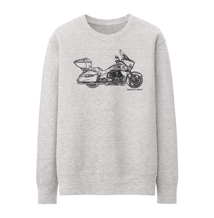 JL Illustration For A Victory Cross Country Tour Motorbike Fan Jumper