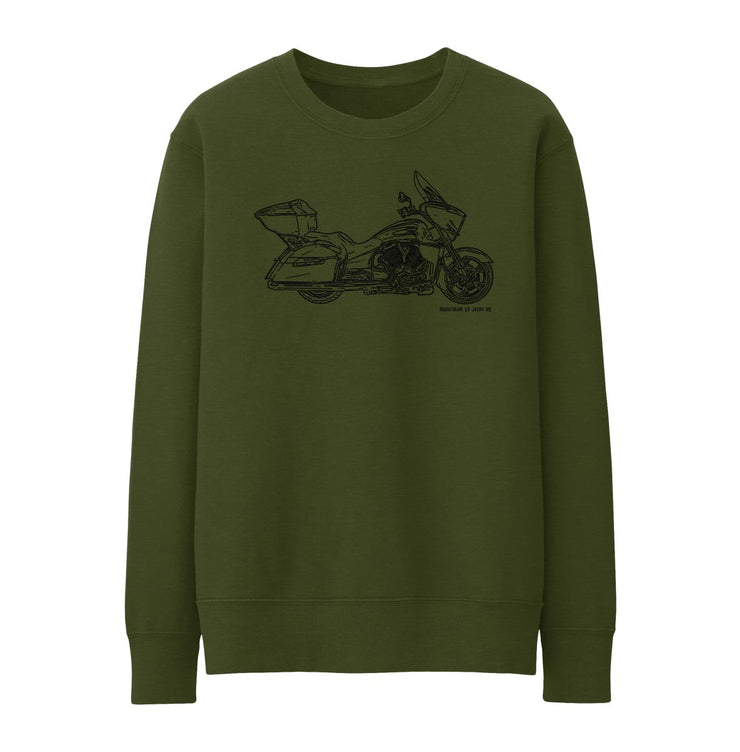 JL Illustration For A Victory Cross Country Tour Motorbike Fan Jumper
