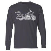 JL Illustration For A Victory Cross Country Tour Motorbike Fan LS-Tshirt