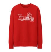 JL Illustration For A Victory Cross Country Tour Motorbike Fan Jumper