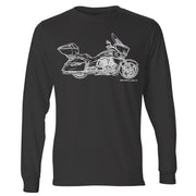 JL Illustration For A Victory Cross Country Tour Motorbike Fan LS-Tshirt