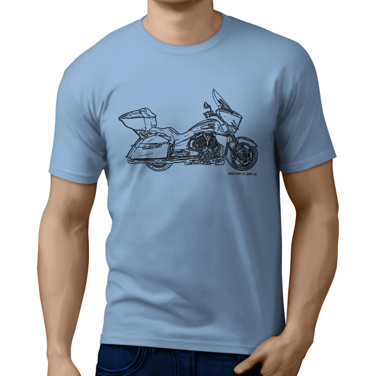JL Illustration For A Victory Cross Country Tour Motorbike Fan T-shirt