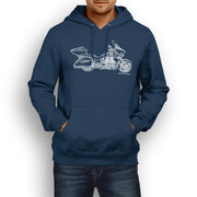 JL Illustration For A Victory Cross Country Tour Motorbike Fan Hoodie