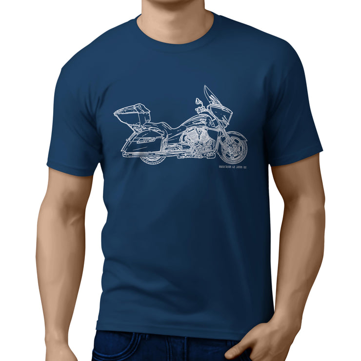 JL Illustration For A Victory Cross Country Tour Motorbike Fan T-shirt