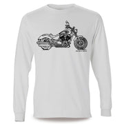 JL Illustration For A Victory Gunner Motorbike Fan LS-Tshirt