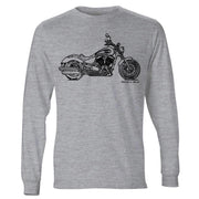JL Illustration For A Victory Gunner Motorbike Fan LS-Tshirt