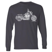 JL Illustration For A Victory Gunner Motorbike Fan LS-Tshirt