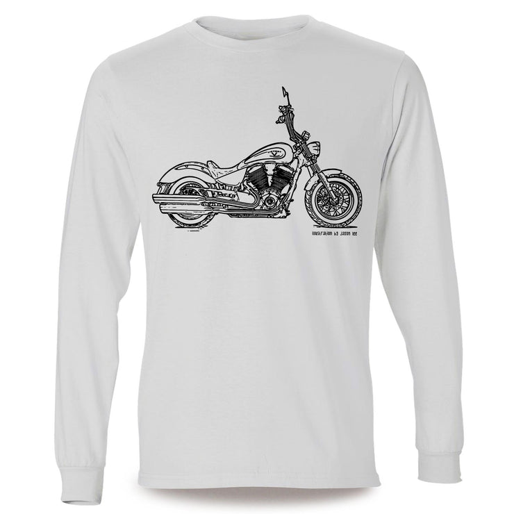 JL Illustration For A Victory Highball Motorbike Fan LS-Tshirt