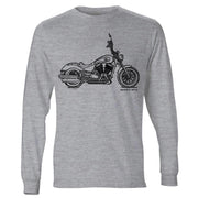 JL Illustration For A Victory Highball Motorbike Fan LS-Tshirt
