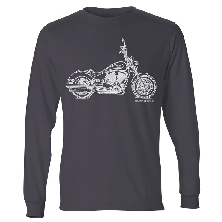 JL Illustration For A Victory Highball Motorbike Fan LS-Tshirt