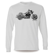 JL Illustration For A Victory Kingpin Motorbike Fan LS-Tshirt