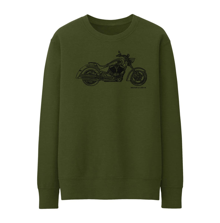 JL Illustration For A Victory Kingpin Motorbike Fan Jumper