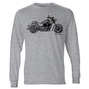 JL Illustration For A Victory Kingpin Motorbike Fan LS-Tshirt