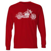 JL Illustration For A Victory Kingpin Motorbike Fan LS-Tshirt