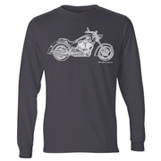 JL Illustration For A Victory Kingpin Motorbike Fan LS-Tshirt