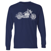 JL Illustration For A Victory Kingpin Motorbike Fan LS-Tshirt
