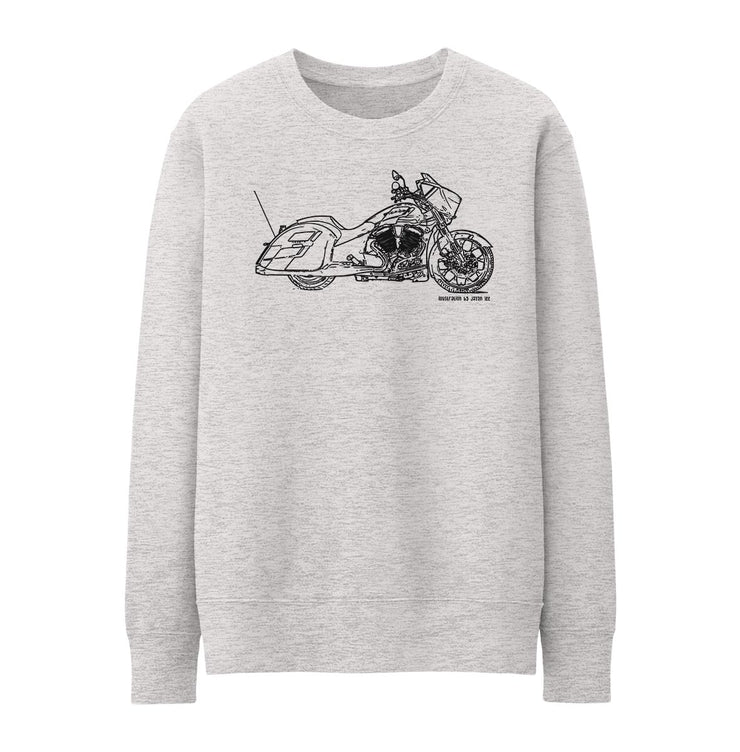JL Illustration For A Victory Magnum Motorbike Fan Jumper