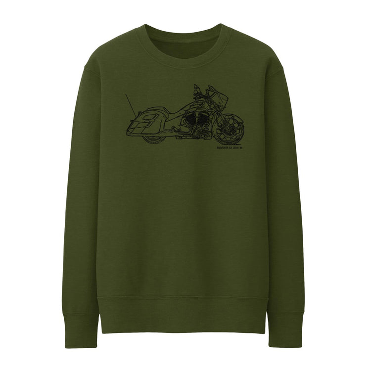 JL Illustration For A Victory Magnum Motorbike Fan Jumper