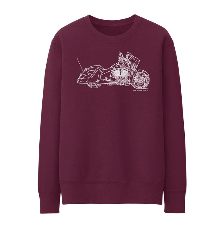 JL Illustration For A Victory Magnum Motorbike Fan Jumper