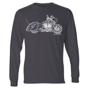 JL Illustration For A Victory Magnum Motorbike Fan LS-Tshirt