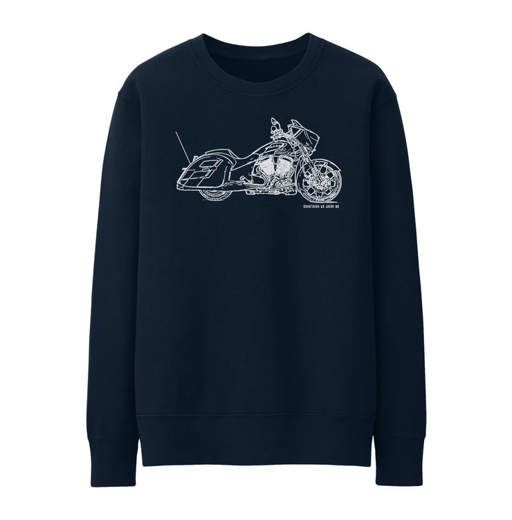JL Illustration For A Victory Magnum Motorbike Fan Jumper
