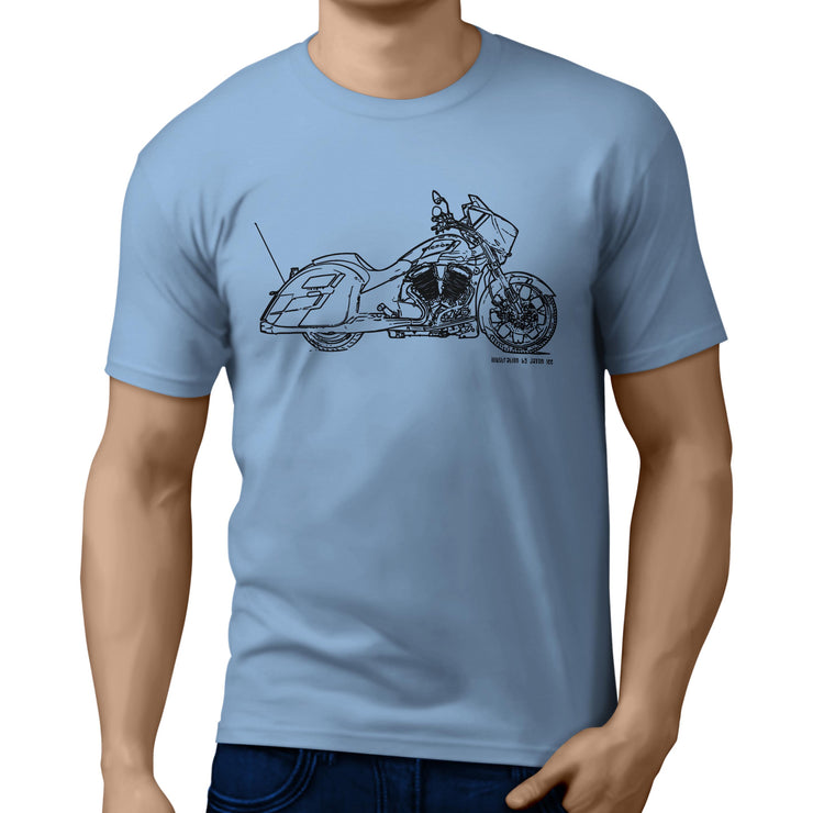 JL Illustration For A Victory Magnum Motorbike Fan T-shirt