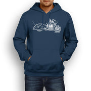 JL Illustration For A Victory Magnum Motorbike Fan Hoodie