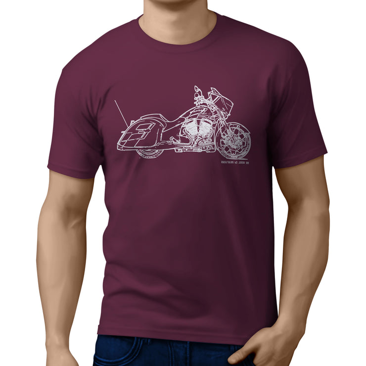 JL Illustration For A Victory Magnum Motorbike Fan T-shirt