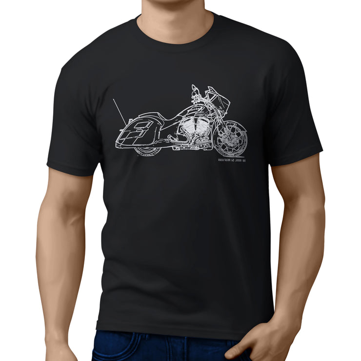 JL Illustration For A Victory Magnum Motorbike Fan T-shirt