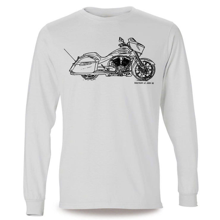 JL Illustration For A Victory Magnum X1 Stealth Edition Motorbike Fan LS-Tshirt