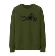 JL Illustration For A Victory Magnum X1 Stealth Edition Motorbike Fan Jumper