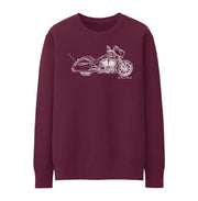 JL Illustration For A Victory Magnum X1 Stealth Edition Motorbike Fan Jumper