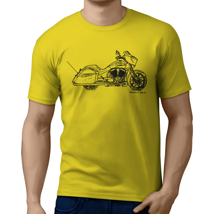JL Illustration For A Victory Magnum X1 Stealth Edition Motorbike Fan T-shirt