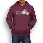 JL Illustration For A Victory Magnum X1 Stealth Edition Motorbike Fan Hoodie