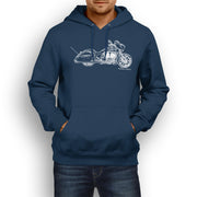 JL Illustration For A Victory Magnum X1 Stealth Edition Motorbike Fan Hoodie