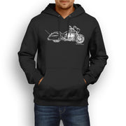 JL Illustration For A Victory Magnum X1 Stealth Edition Motorbike Fan Hoodie