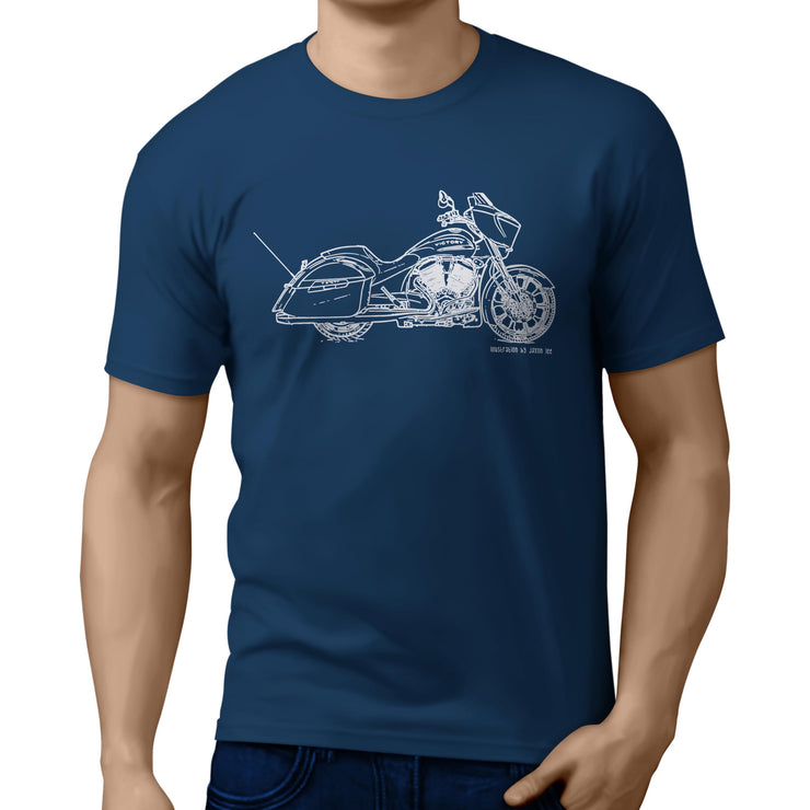 JL Illustration For A Victory Magnum X1 Stealth Edition Motorbike Fan T-shirt