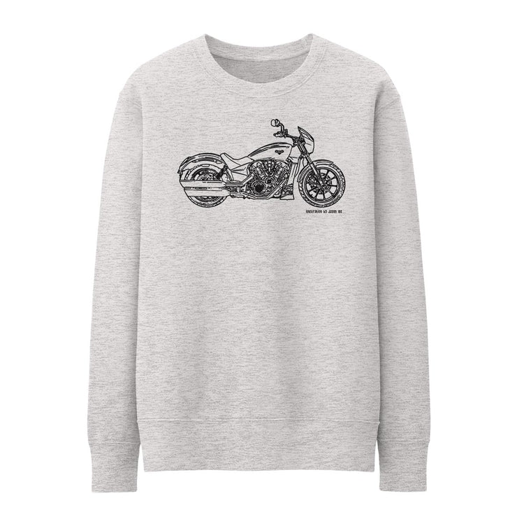 JL Illustration For A Victory Octane Motorbike Fan Jumper