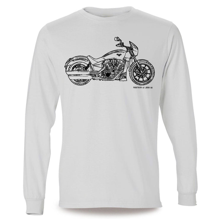 JL Illustration For A Victory Octane Motorbike Fan LS-Tshirt