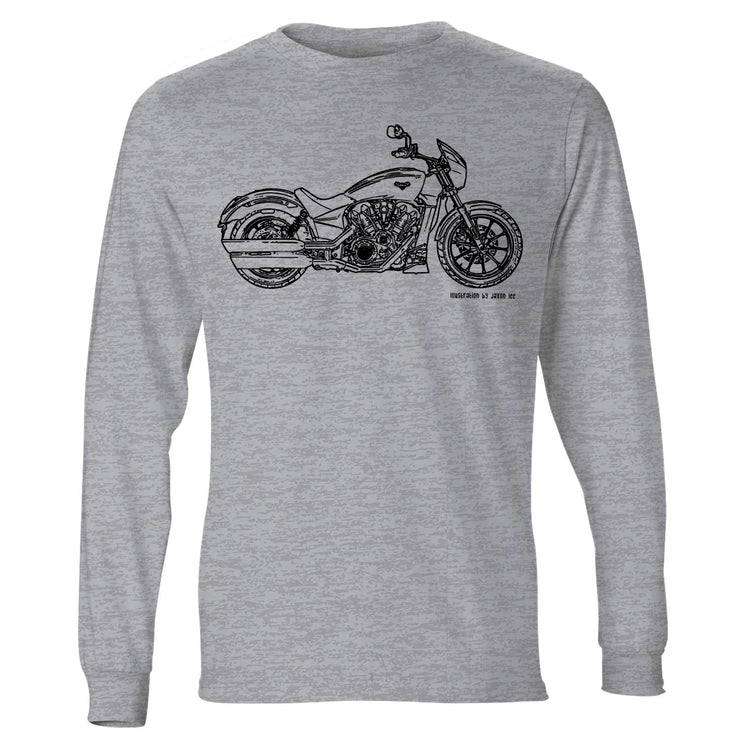 JL Illustration For A Victory Octane Motorbike Fan LS-Tshirt