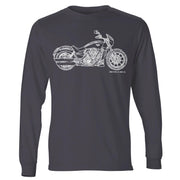 JL Illustration For A Victory Octane Motorbike Fan LS-Tshirt