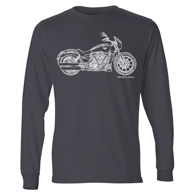 JL Illustration For A Victory Octane Motorbike Fan LS-Tshirt